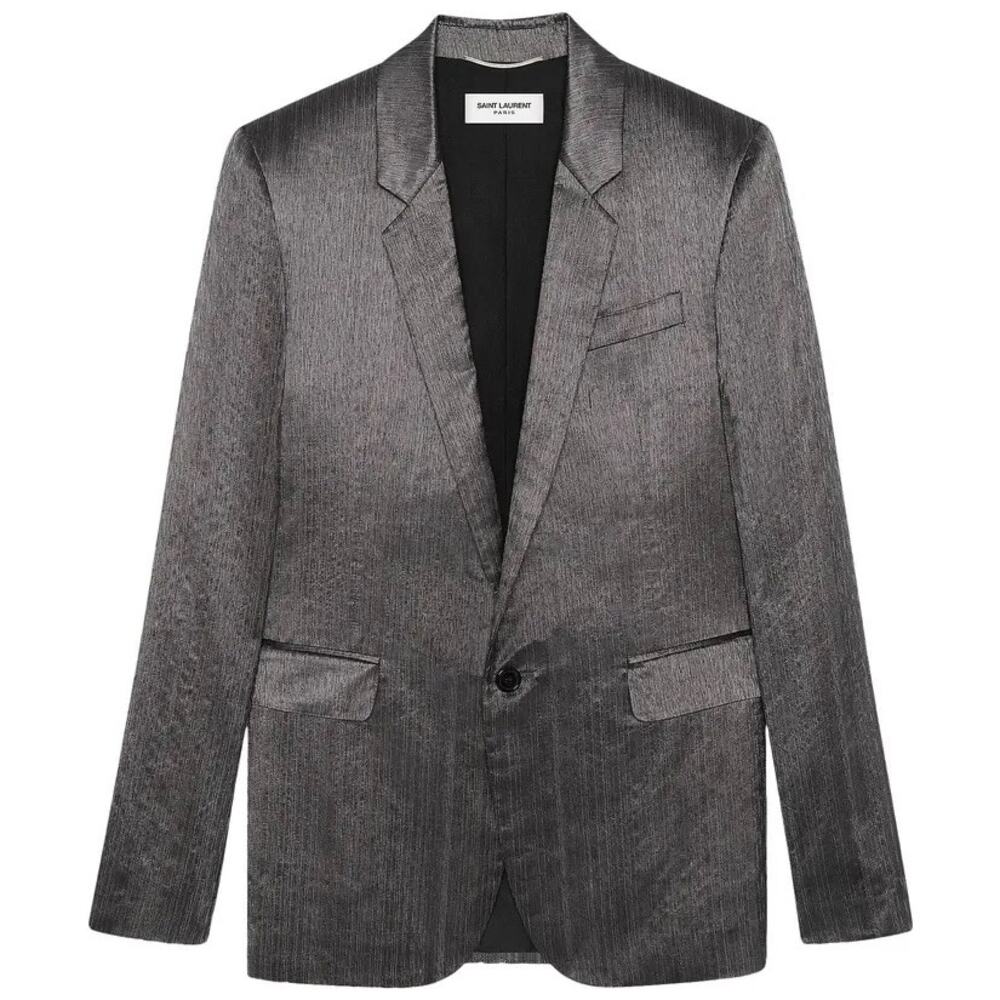 Saint Laurent NWT Flamme Shantung Tailored Blazer Mens US 38